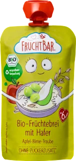 Quetschie Früchtebrei mit Hafer, Apfel, Birne, Traube ab 6 Monaten, 120 g