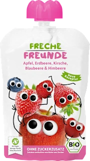 Quetschie Apfel, Erdbeere, Blaubeere & Himbeere ab 6. Monat, 100 g