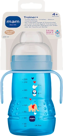 Trinklernflasche Trainer, blau, ab 4.Monate, 220 ml, 1 St