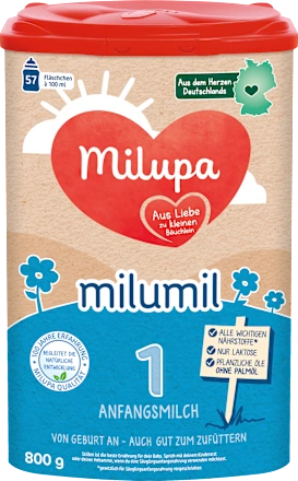 Anfangsmilch 1 Milumil von Geburt an, 800 g