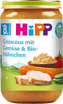 Menü Couscous mit Gemüse & Hühnchen ab dem 8. Monat, 220 g