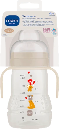 Trinklernflasche Trainer, creme, ab 4.Monate, 220 ml, 1 St