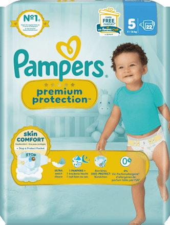 Windeln Premium Protection Gr.5 Junior (11-16 kg), 22 St