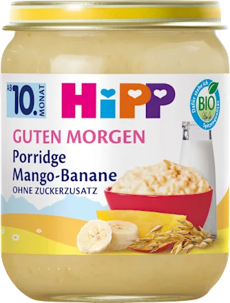 Porridge Frühstück Mango-Banane-Haferbrei, ab dem 10.Monat, 160 g