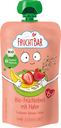 Quetschie Früchtebrei Hafer, Erdbeer & Banane ab dem 6.Monat, 120 g