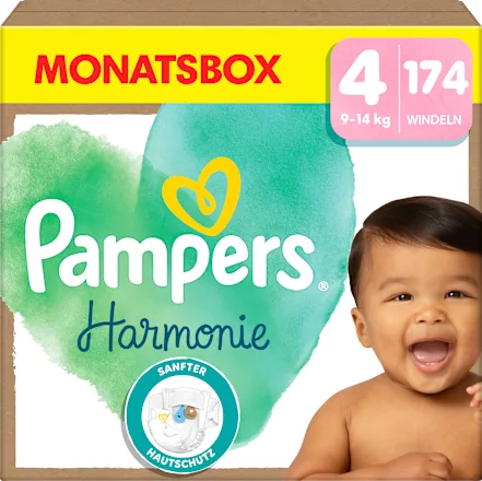 Windeln Harmonie Gr.4 Maxi (9-14 kg), Monatsbox, 174 St Windeln Harmonie Gr.4 Maxi (9-14 kg), Monatsbox, 174 St