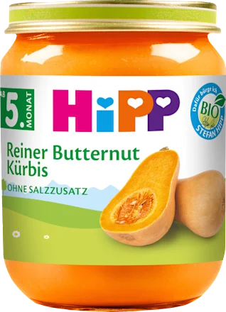 Gemüse Butternut-Kürbis, ab dem 5.Monat, 125 g