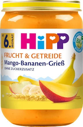 Frucht & Getreide Mango-Bananen-Grieß, ab dem 6.Monat, 190 g