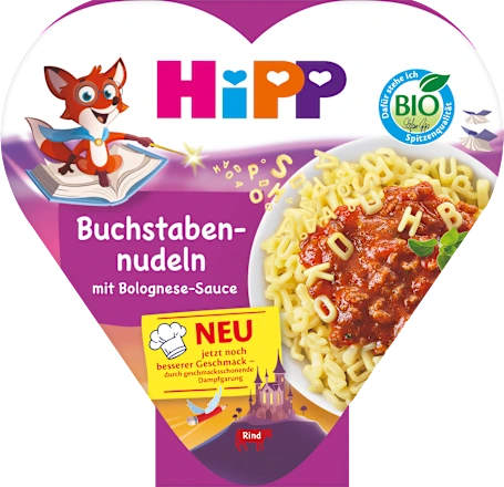 Kinderteller Buchstabennudeln mit Bolognese-Sauce ab 1 Jahr, 250 g