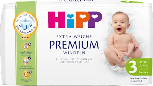 Windeln Premium Gr. 3 Midi (6-10 kg), 54 St