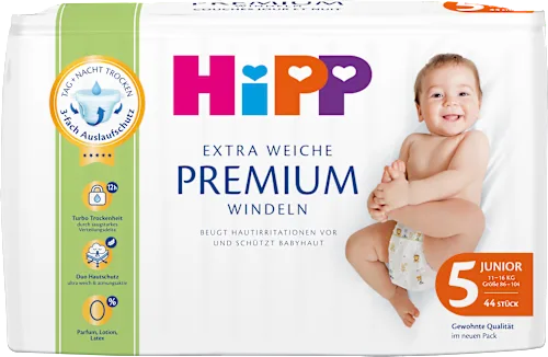 Windeln Premium Gr. 5 Junior (11-16 kg), 44 St