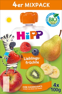 Quetschie Hippis Mix-Pack ab 1 Jahr (4x100 g), 400 g