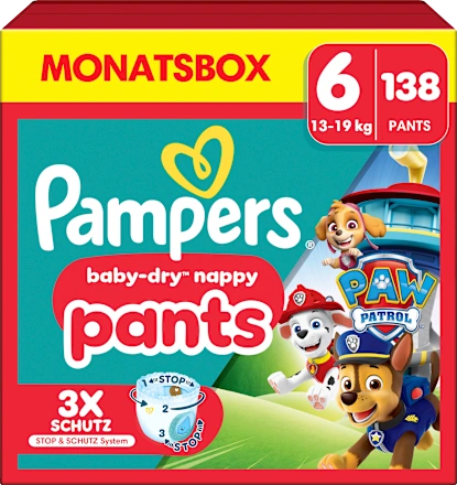 Baby Pants Baby Dry Gr.6 Extra Large (13-19 kg) Limited Edition Paw Patrol, Monatsbox, 138 St