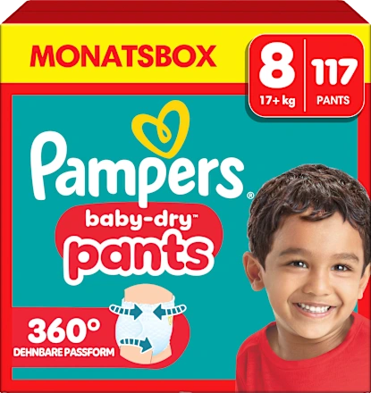 Baby Pants Baby Dry Gr.8 Extra Large (17+ kg), Monatsbox, 117 St