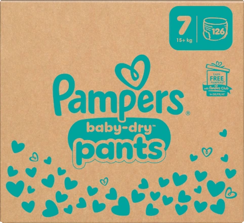 Baby Pants Baby Dry Gr.7 Extra Large (15+ kg), Monatsbox, 126 St