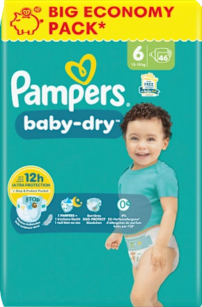 Windeln Baby Dry Gr.6 Extra Large (13-18 kg), Big Pack, 46 St